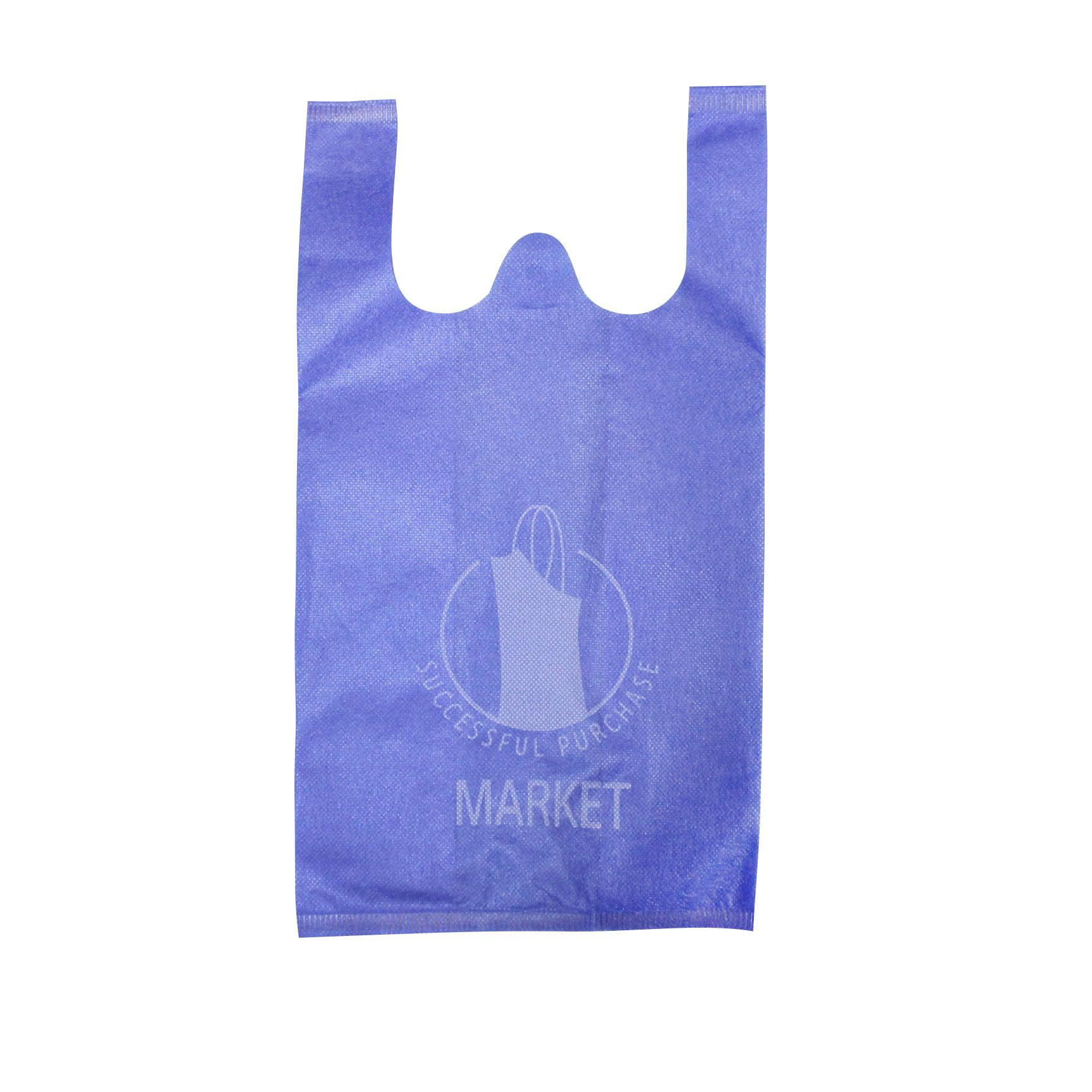 Biodegradable non woven fabric cheap t-shirt bag pp non-woven shopping bags