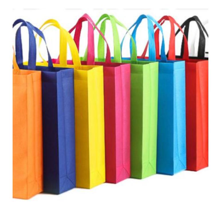 Custom Printed Logo Recyclable Tote Gift Non Woven Wrapping Pouch Shopping Bag