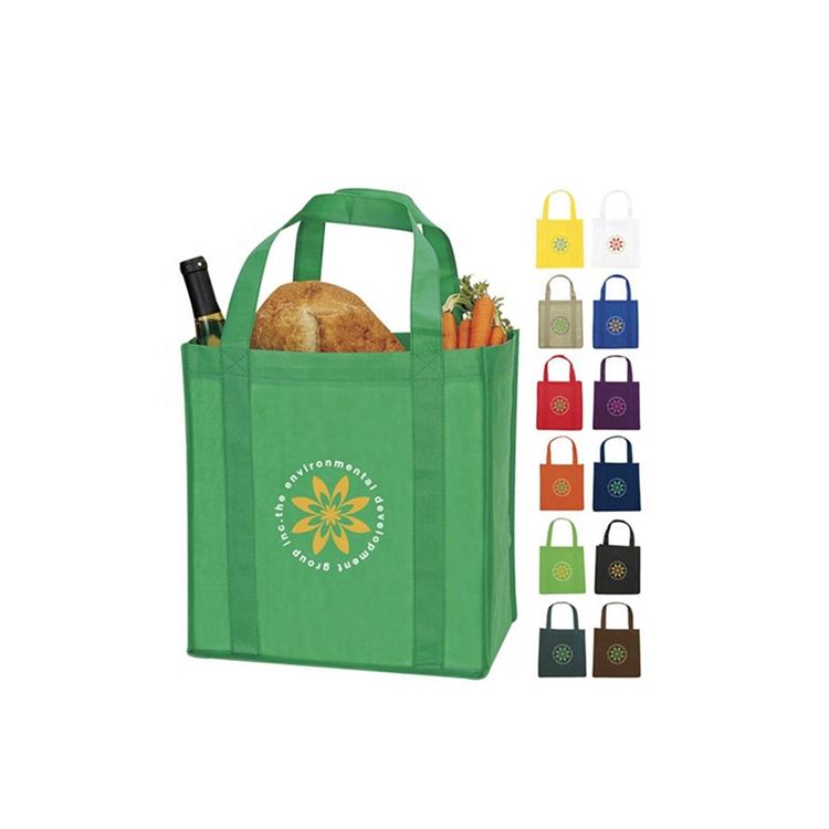 Eco Friendly Embossed Shiny PP Lamination Handled Non-Woven Shopping Bag