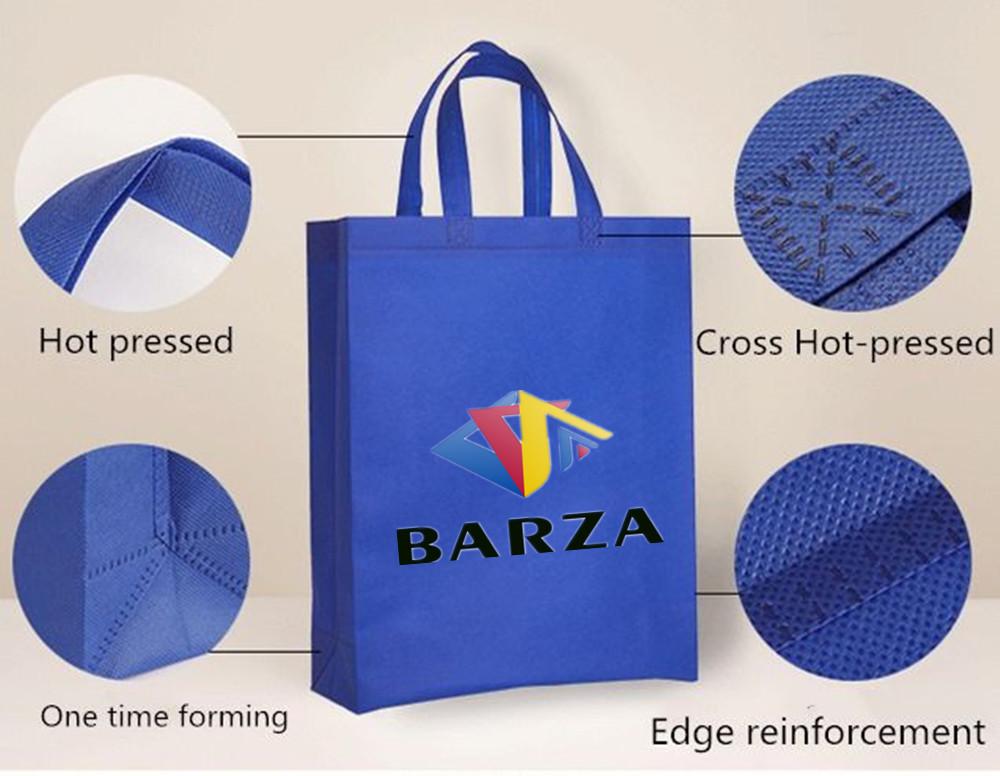 Foldable Recyclable Eco Friendly Custom Laminated Non Woven Shopping Bag
