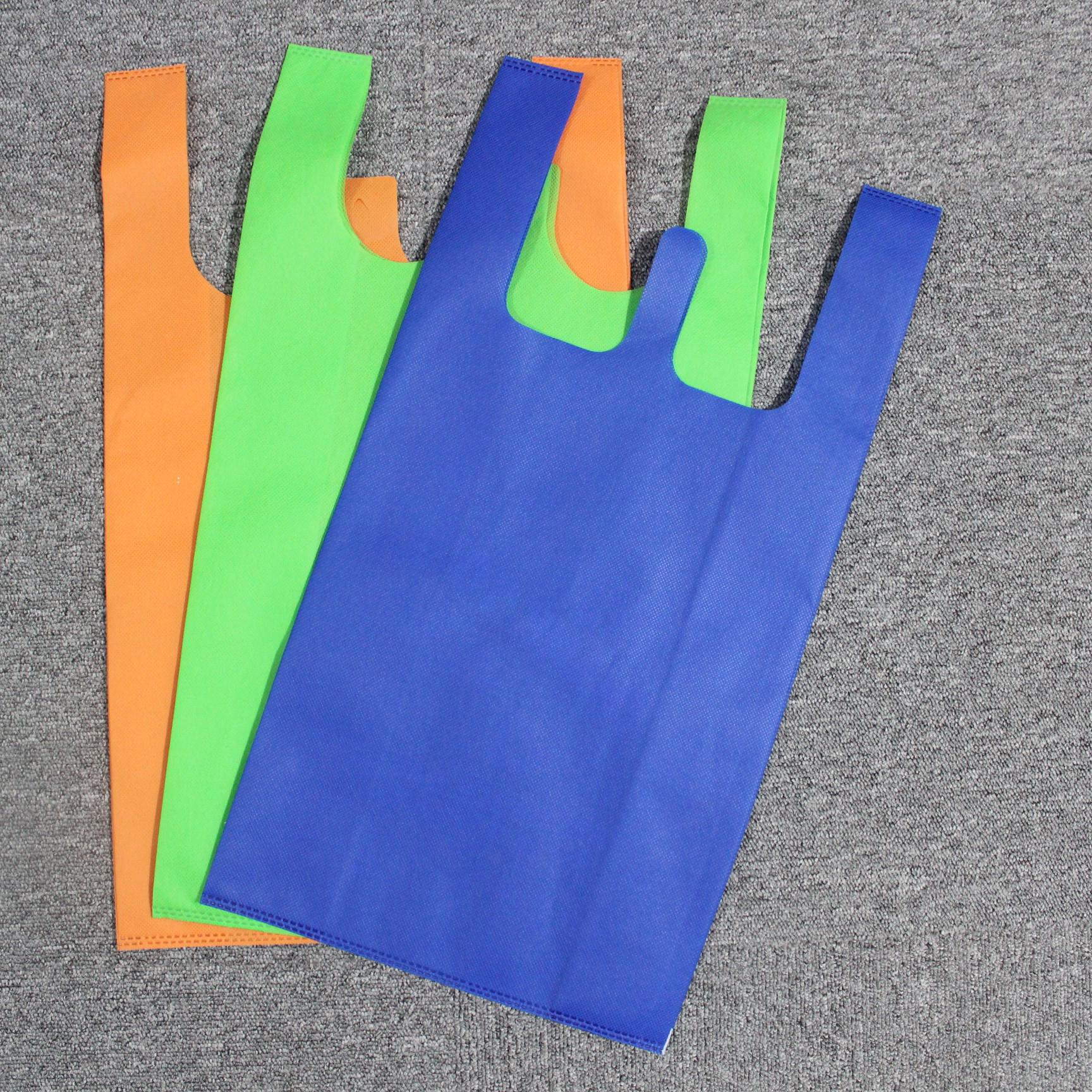 Biodegradable Non-woven Cloth Customized T-shirt Shopping Supermarket Bag